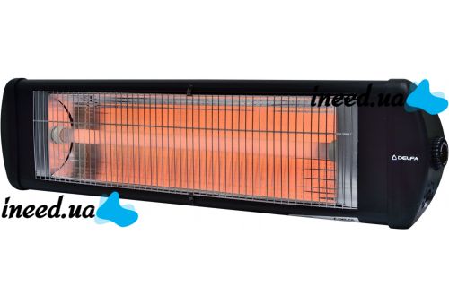 Инфракрасный электрический обогреватель Delfa HI 2123 кварцевый напольный электрообогреватель со штативом стойкой 2500W настенный УФО для дома 