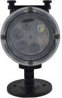 Вуличний лазерний проектор Led Change card Garden Projector PJ-518 на 12 картриджів RGB зображень, Новорічний світлодіодний диско прожектор з пультом