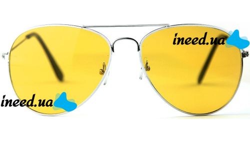 Водительские очки ночного видения для вождения ночью Night View NV Glasses, желтые поляризационные антибликовые авиаторы антифары с защитой для глаз