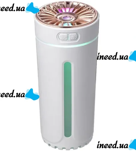 Беспроводной автомобильный увлажнитель воздуха Aroma Humidiifer H20 с RGB подсветкой, Аккумуляторный аромадиффузор USB HP227 в авто и для дома