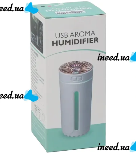 Беспроводной автомобильный увлажнитель воздуха Aroma Humidiifer H20 с RGB подсветкой, Аккумуляторный аромадиффузор USB HP227 в авто и для дома