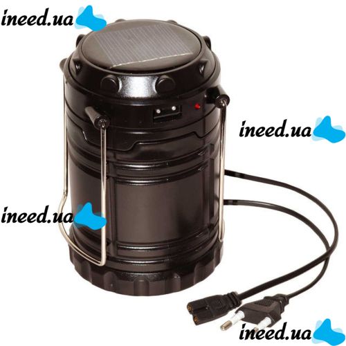 Camping Flashlight with Solar Charging for Phone USB SH-5800T 6led Camping Lamp with Solar Battery, Rechargeable Flashlight G-85