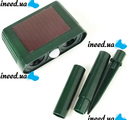 Ультразвуковой отпугиватель животных кротов и грызунов Solar Pest Reppeler ZF-858 на солнечной батарее, Аккумуляторный прибор кротоотпугиватель