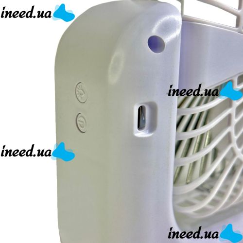 Colorful Desktop Fan WY-308 Cordless Rechargeable RGB Backlit Desktop Fan, Wireless G-Shaped Air Cooler Nightlight by USB