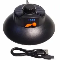 Универсальный подвесной фонарь Solar Energy Lamp AM-001 с солнечной батареей и крючком от USB, Аккумуляторная подвесная лампа для кемпинга Ma-100