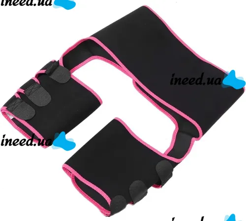 Корректирующий пояс фиксатор Adjustable One Piece Waist Band JN-79 для похудения и коррекции талии, Жиросжигающий корсет для занятия спортом Черный