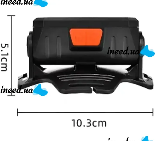 Налобный аккумуляторный фонарик Bailong BL-5120 70 COB LED с белым и красным светом, Светодиодный фонарь с креплением на голову 6 режимов Черный