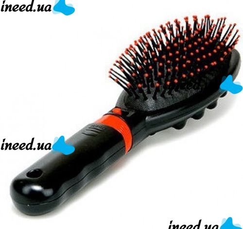 Electric Massage Comb Massage Hair Brush RM-709 for straightening hair, Vibrating Massager Comb for any type of hair Black