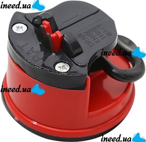 Точилка для ножей Knife Sharpener with Suction Pad механическая ножеточка профессиональный пластиковый станок для заточки кухонных ножниц на присоске