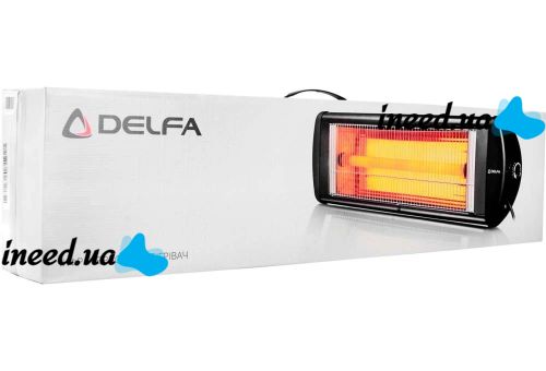 Инфракрасный электрический обогреватель Delfa HI 2123 кварцевый напольный электрообогреватель со штативом стойкой 2500W настенный УФО для дома 