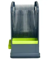 Fresh Meat Slicer YLM-248 Handheld Meat Slicer for thin slicing and shredding of meat, LY-824 17 Blade Handheld Slicer with Stand Gray