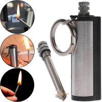 Огниво вечная спичка Make Fire бензиновая зажигалка брелок, туристический карманный цилиндр кресало, многоразовое средство для розжига огня