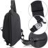 Чоловіча сумка через плече Baellery Cross Body Bag JXA1808 нагрудна водонепроникна повсякденна бананка на груди зі штучної шкіри 13Х17 см