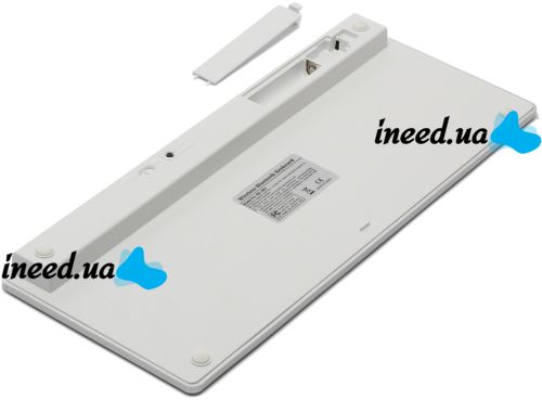 Беспроводная ультратонкая Bluetooth клавиатура Wireless Keyboard X5 Silver для ПК компьютера и планшета с блютуз на батарейках X-5 Серебряная