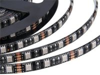 Светодиодная USB лента 5 м с пультом Rope-Lights SMD5050 IP65 разноцветная неоновая гибкая c RGB контролером в силиконе Черная SMD-5050 5м