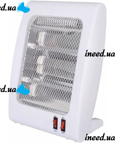 Кварцевый инфракрасный обогреватель Esperanza QH-800A 800W Белый напольный электрообогреватель 2 режима, настольный электрический