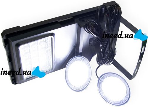 Портативная солнечная зарядная станция Gdlite GD-07А аккумуляторный светодиодный фонарь повербанк с лампочками, солнечной панелью Power Bank USB 30W