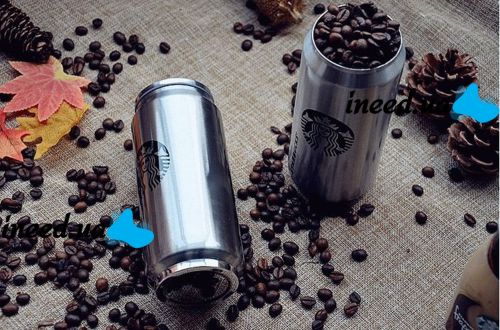 Металлическая термокружка Starbucks 450мл Старбакс PTKL-360 банка с трубочкой