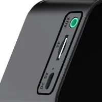 Зеркальные часы с колонкой Fleco BT Q5 Bluetooth с LED подсветкой и подставкой для телефона, блютуз колонка с часами LS-Q5 с термометром
