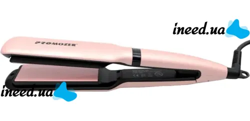 Профессиональная плойка выпрямитель Pro Mozer MZ-7088 для укладки и выпрямления волос, Щипцы утюжок Мозер с регулировкой температуры Розовый