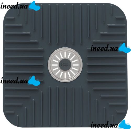 Защитная подставка Joseph SinkShield 851700 для раковины со сливом 30x30 см, Гибкий квадратный защитный коврик с защитой от засоров для мойки