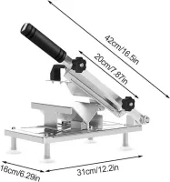 Ручной кухонный станок ломтерезка Food Slicer LY-38 слайсер для нарезки мясных, колбасных и сырных изделий, Станок резак YK114 для замороженного мяса