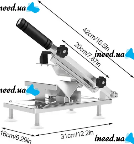 Ручной кухонный станок ломтерезка Food Slicer LY-38 слайсер для нарезки мясных, колбасных и сырных изделий, Станок резак YK114 для замороженного мяса