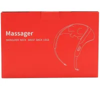 Electric Shock Massager Electric Neck Massager XL-653 Heated for Back, Shoulders and Neck, Rechargeable Roller Massager MAG-724 Grey
