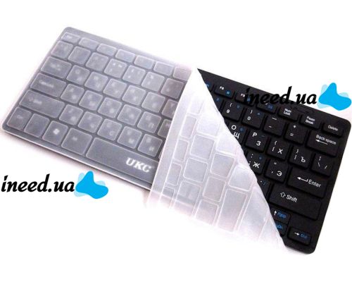Комплект беспроводная ультратонкая Bluetooth клавиатура и мышь UKC WI1214 Black набор 2 в 1 для ПК компьютера ноутбука с USB адаптером 2.4GHz Черный