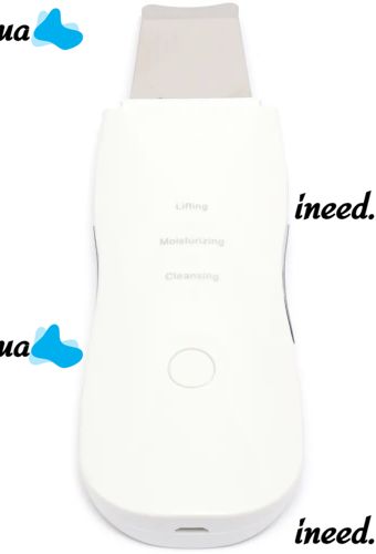 Ultrasonic Facial Cleansing and Lifting Scrubber Leather shovel CPJ-618 rechargeable for Cavitation Skin Peeling with nozzles NJ-559 White