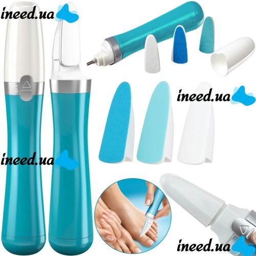Электрическая пилка для ногтей Scholl Nail Care машинка пилочка Шолль для маникюра, педикюра и ухода за ногтями со сменными насадками 50W Sholl