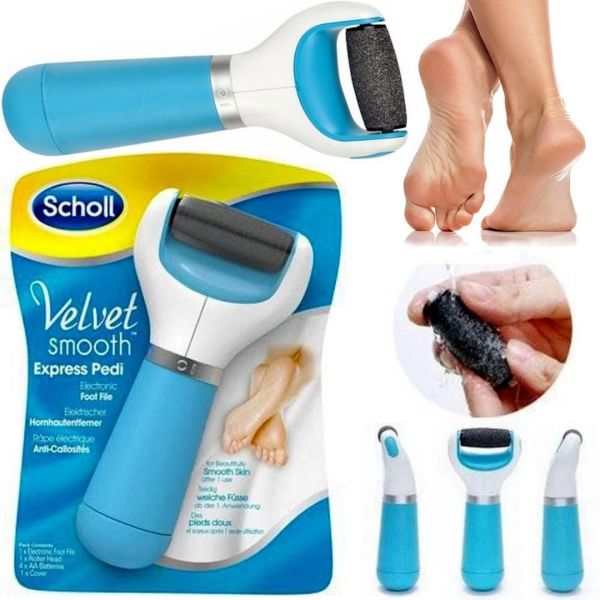 Електрична роликовий пилка для ніг і стоп Scholl Velvet Smoooth Express Pedi, Електрична пемза для педикюру з роликом, Sholl, Шоль