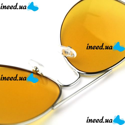 Водительские очки ночного видения для вождения ночью Night View NV Glasses, желтые поляризационные антибликовые авиаторы антифары с защитой для глаз