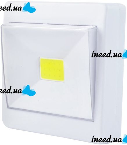 Светодиодный настенный LED светильник COB UP! LP-9102E на батарейках light switch беспроводной переносной выключатель, подсветка на магните липучке