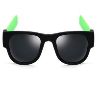 Гибкие солнцезащитные очки браслет Clix Out Sunglasses для мужчин и женщин, Спортивные очки-браслет трансформер с гибкими дужками, Зеленые