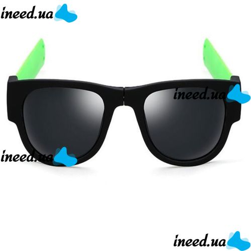 Гибкие солнцезащитные очки браслет Clix Out Sunglasses для мужчин и женщин, Спортивные очки-браслет трансформер с гибкими дужками, Зеленые