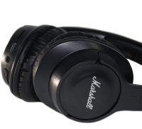 Накладные беспроводные наушники Marshall WH-XM6 с Bluetooth подключением, Полноразмерные блютуз стереонаушники Маршал с регулировкой длины Черные