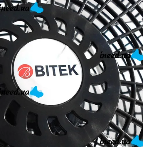 Напольный вентилятор Bitek BK-1881 120W 5 лопастей 46 см, Вентилятор Битек 18" дюймов на телескопической ножке 106-136 см с поворотом от сети