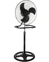 Domotec MS-1622 2 in 1 Floor Table Fan with Iron Blades 44 cm stand fan Timer 17" 60W Domotec Transformer with Height Adjustment