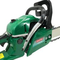 Бензиновая цепная пила Krafftec КRА-5800 7 л.с шина 45 см для обрезки деревьев и распила дров, Бензопила Adeytos 18" дюймов 58см3 Зеленая