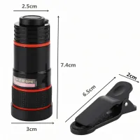 Увеличительный объектив для телефона Mobile Phone Telescope TV-8045 8х, Мобильный телескоп с 8 кратным увеличением фокусировкой картинки на прищепке