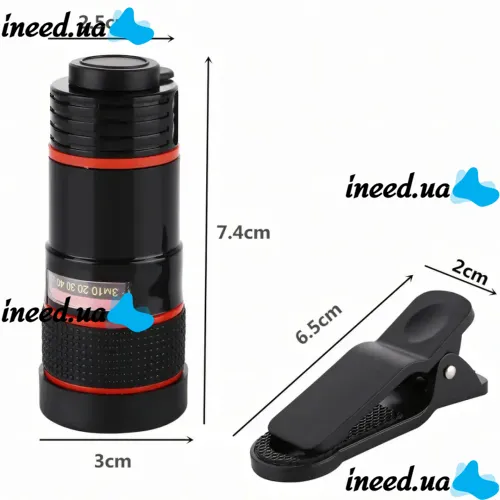 Увеличительный объектив для телефона Mobile Phone Telescope TV-8045 8х, Мобильный телескоп с 8 кратным увеличением фокусировкой картинки на прищепке