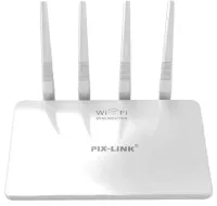 High-speed Mini Router Wi-Fi Router Pix-link LV-WR21Q 300 Mbit 2.4GHz, Wireless Wi-Fi Router up to 300Mb/s 4 Antennas 4 Ports White