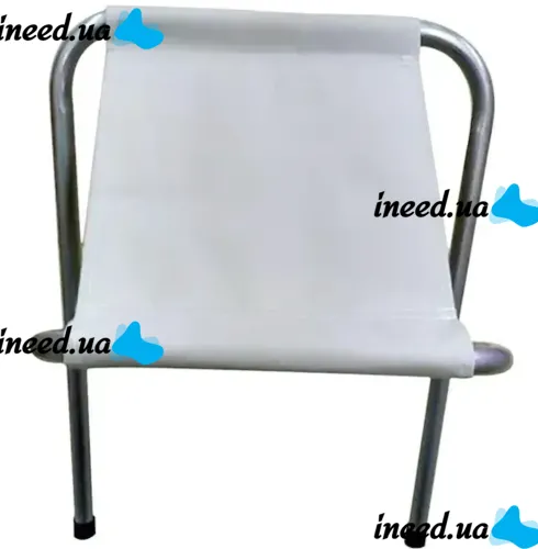 Туристический складной стул Stool Folding Table NA-16-2024 до 80 кг для кемпинга, Раскладная табуретка 30х34x35 см для рыбалки и пикника Белый