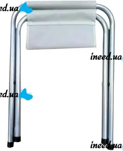 Туристический складной стул Stool Folding Table NA-16-2024 до 80 кг для кемпинга, Раскладная табуретка 30х34x35 см для рыбалки и пикника Белый