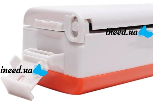 Вакуумный упаковщик пакетов New Vacuum Sealer автоматический вакууматор, бытовой аппарат вакуумайзер для упаковки и хранения еды, продуктов Белый