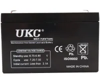 Гелевый аккумулятор Gel BATTERY UKC 6V 7A свинцово кислотная аккумуляторная батарея