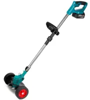ALAFHRID MFG-809 48V 4Ah Power Tool Set Rechargeable Lawn Mower Trimmer with Wheels, Chain Saw 2 Batteries for Grass and bushes