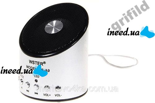 Мини портативная MP3 колонка от USB FM WS-A9