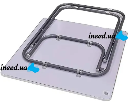 Туристический раскладной квадратный стол Square Folding Table 60х60х70 см для пикника, Складной алюминиевый столик МДФ для кемпинга Коричневый
